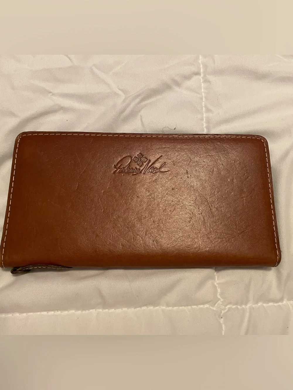Patricia Nash Tan Brown Leather Wallet